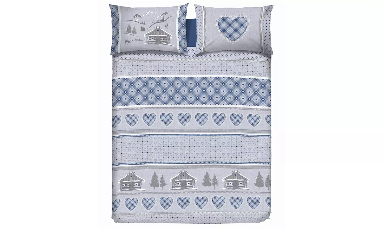 Copripiumino in flanella Fantasie invernali, natalizie, scozzesi