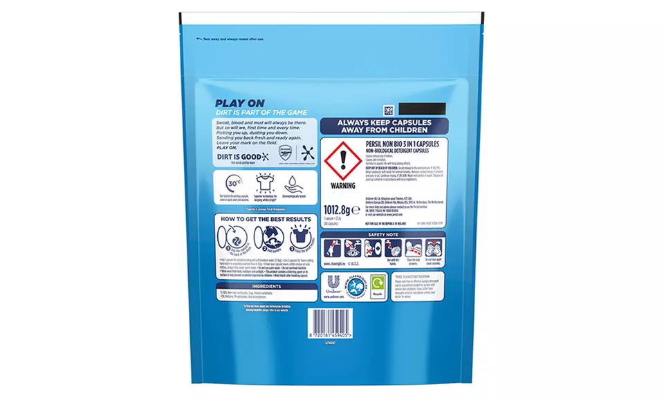 Three Packs of Persil XXL 3-in-1 Washing Capsules - 48 Washes