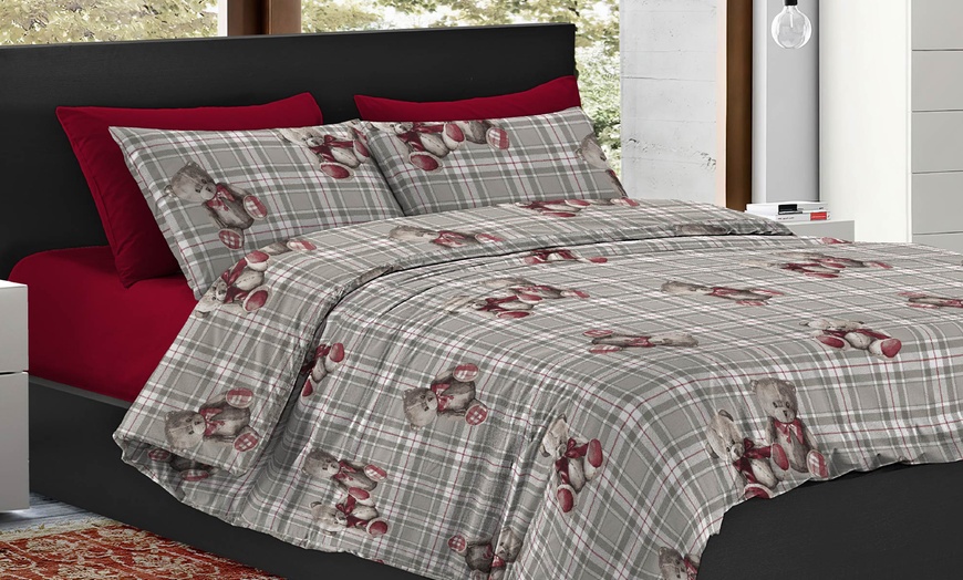 Image 2: Parure de lit microfibre double