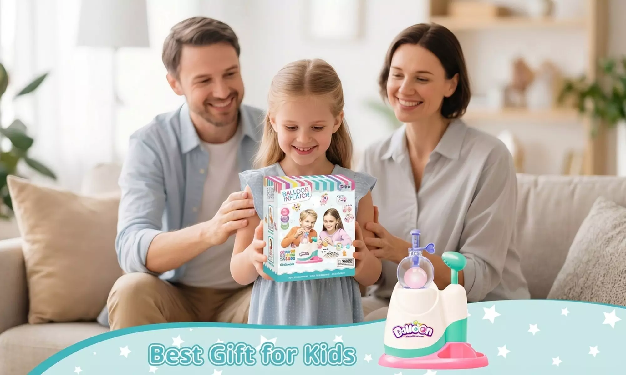 Kids DIY Balloon Animal Inflator Toy Set