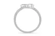 1/10 CTTW Diamond Double Heart Fashion Ring in Sterling Silver by Fifth and Fine - Second Medium