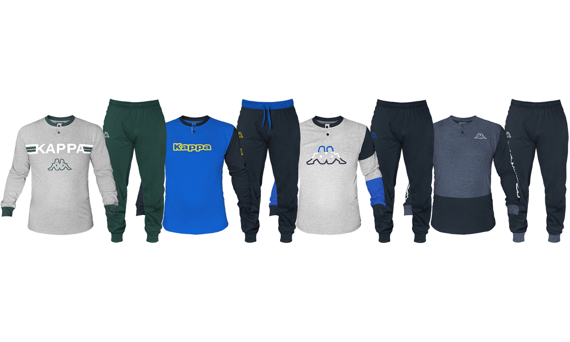 Pigiama lungo in cotone da uomo Kappa