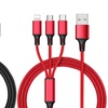 Image 10: 1x, 2x oder 3x 3-in-1 USB-Ladekabel