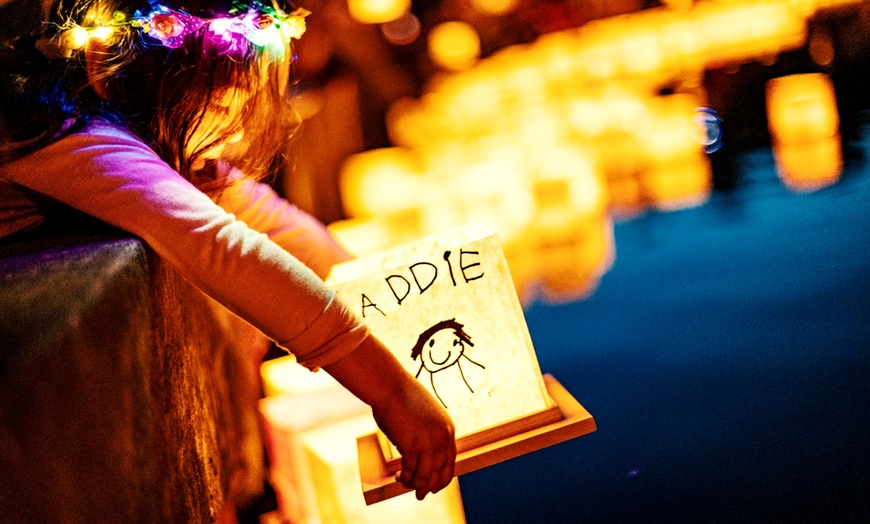 Image 1: Water Lantern Festival Admission for 1 - 4 People on August 9, 2025