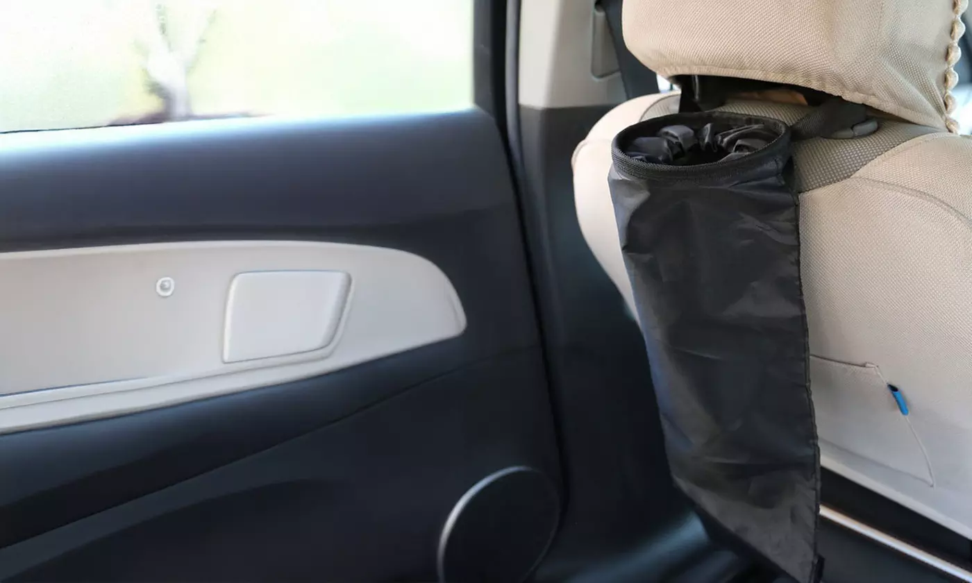 2Pcs Washable Eco-Friendly Seat Back Hanging Car Trash Bag Car Garbage Bag