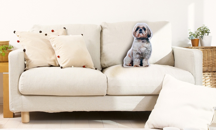 Image 4: Dog-Shaped Throw Cushion