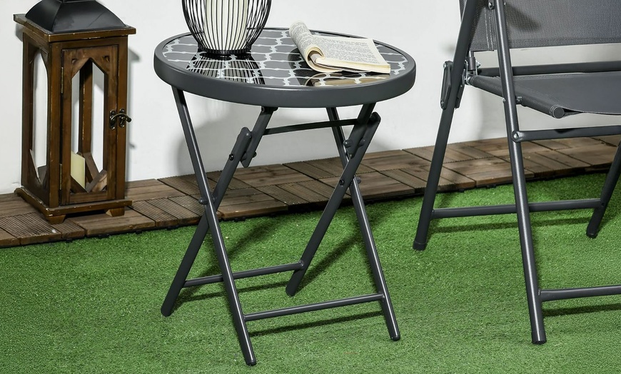 Image 7: Outsunny Garden Side Table