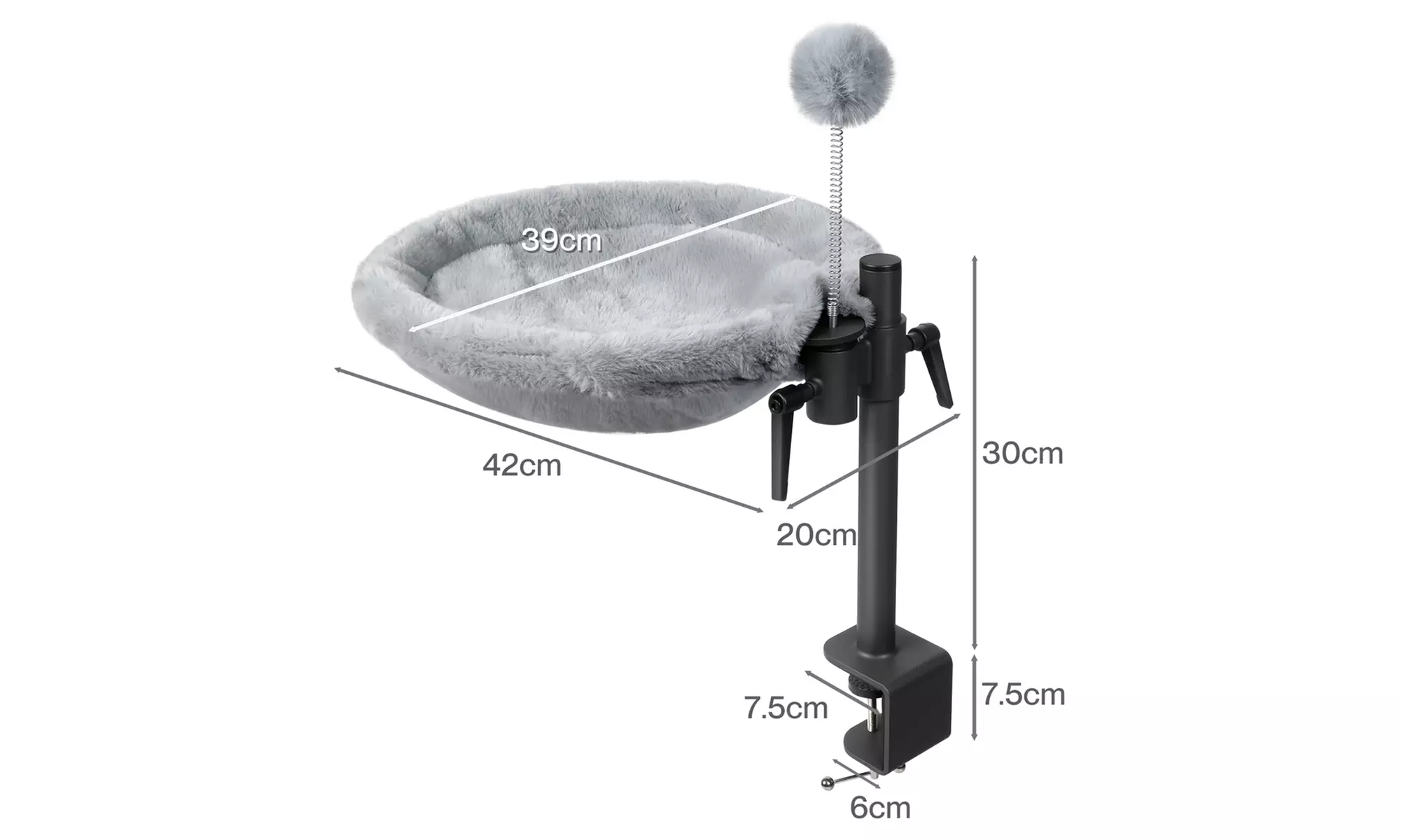 Skylos 360-Degree Rotating Desk Cat Hammocks and Beds