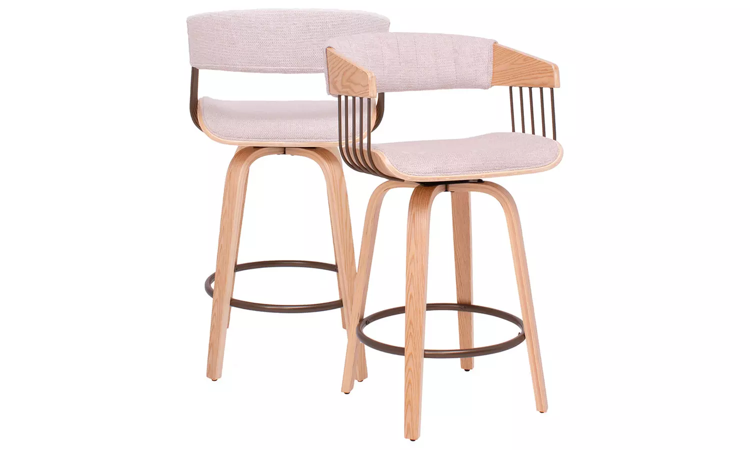 Set di 2 sgabelli da bar