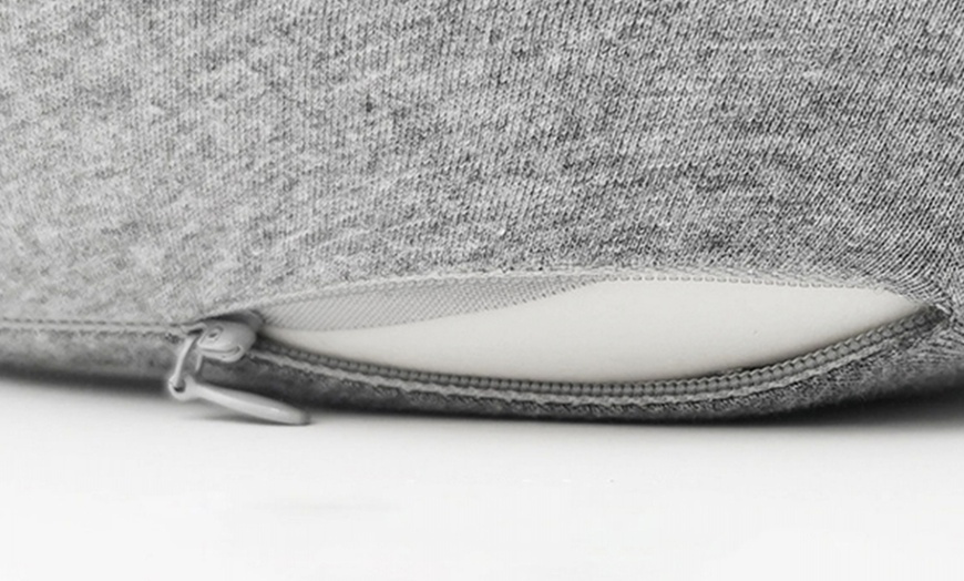 Image 3: Memory Foam Travel Pillow with Storage Bag