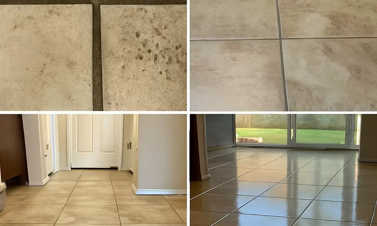 Sparkling Floors with Tile and Grout Steam Cleaning (Up to 500 Sq Ft)