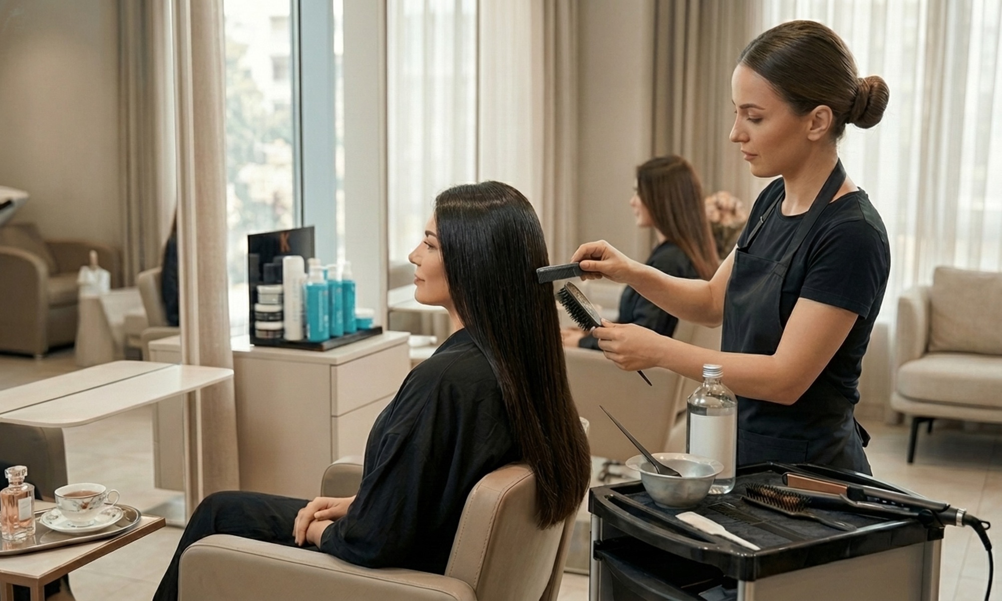 Keratin Hair Straightening