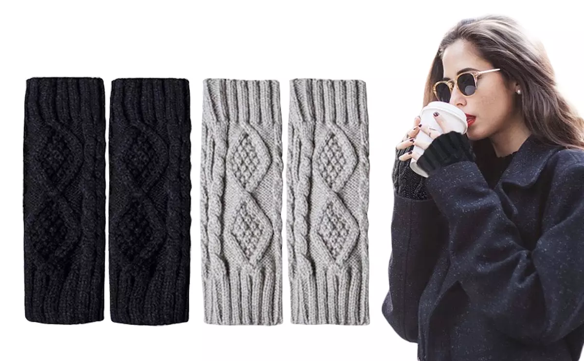 1, 2 ou 3 paires de mitaines tricotées Danny pour femme - Primary Image