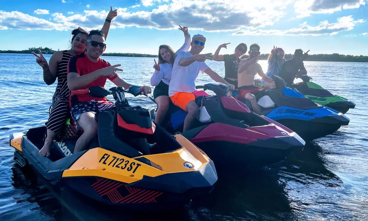 Get 1,2 or 4 Hour Jet Ski Rental for Up To 2-Passengers