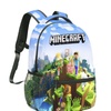 Image 3: Minecraft-Inspired Graphic Print Backpack 