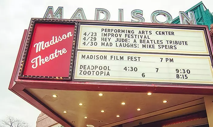 Movies and Snacks for Two or Four at The Madison Theater (Up to 40% Off)  - Primary Image