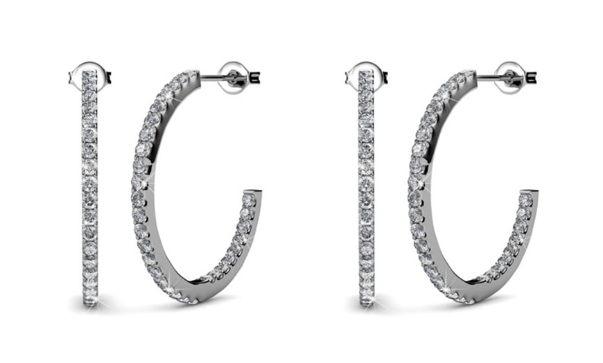 Image 10: 1x, 2x oder 3x Damen-Ohrringe mit österreichischen Kristallen