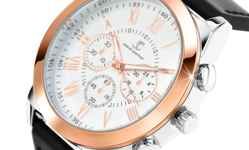 Image 4: Reloj de acero inoxidable con movimiento de cuarzo, de SC Crystal