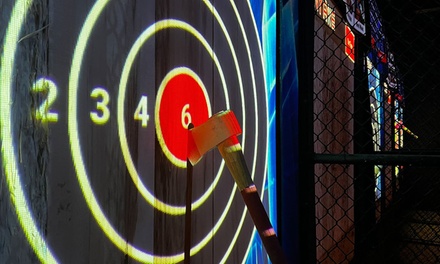 60-Minute Axe Throwing Experience for 3 People; Valid Sun-Thurs - NY Axe Throwing Range