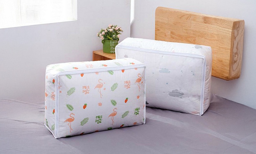 Image 36: Anti Dust Large Storage Bag Clothes Quilt Blanket Storage Sort Home Organizer