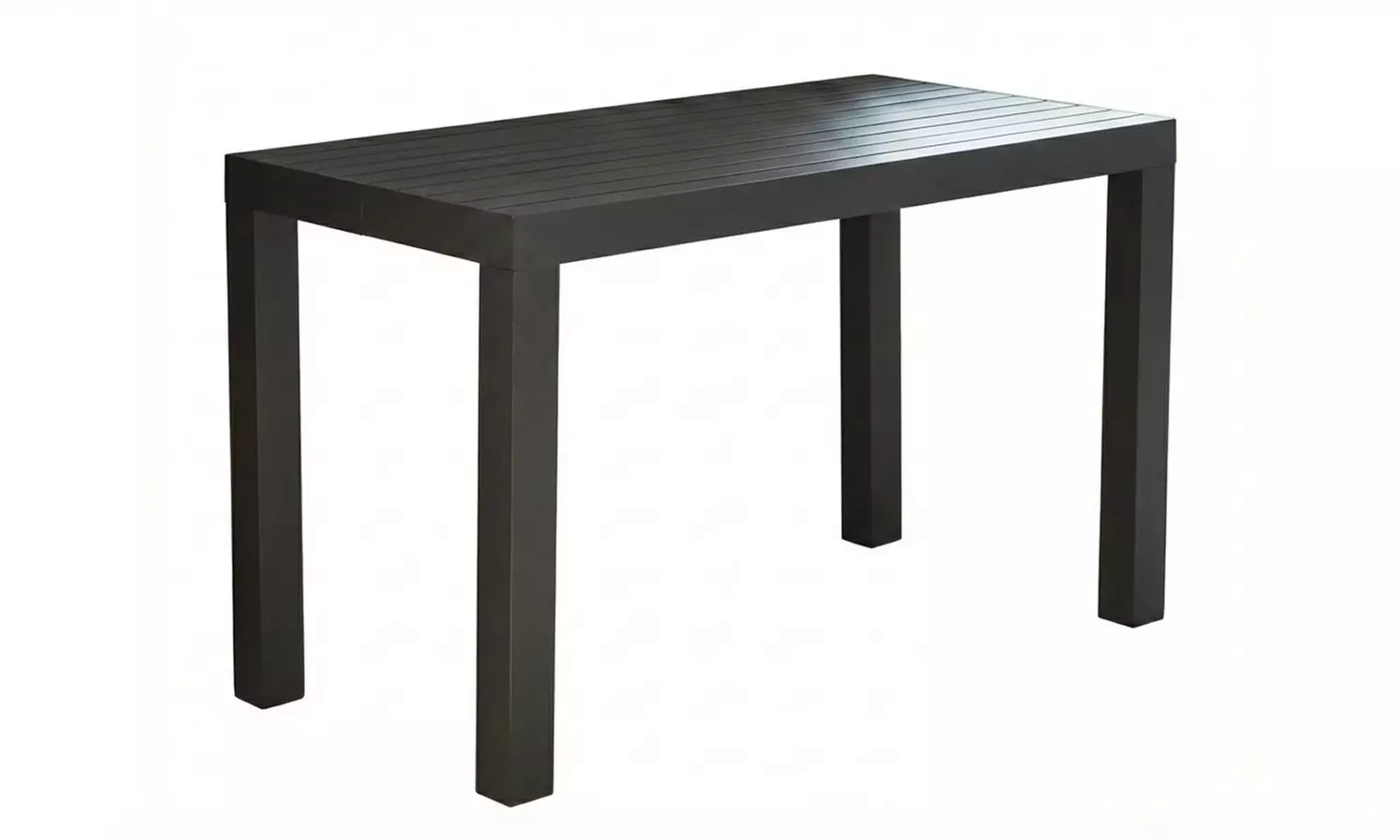 Console extensible "Lacos" de Kocoon en aluminium, chaises en option