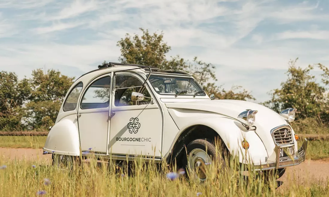 Balade en 2CV avec Bourgogne Chic