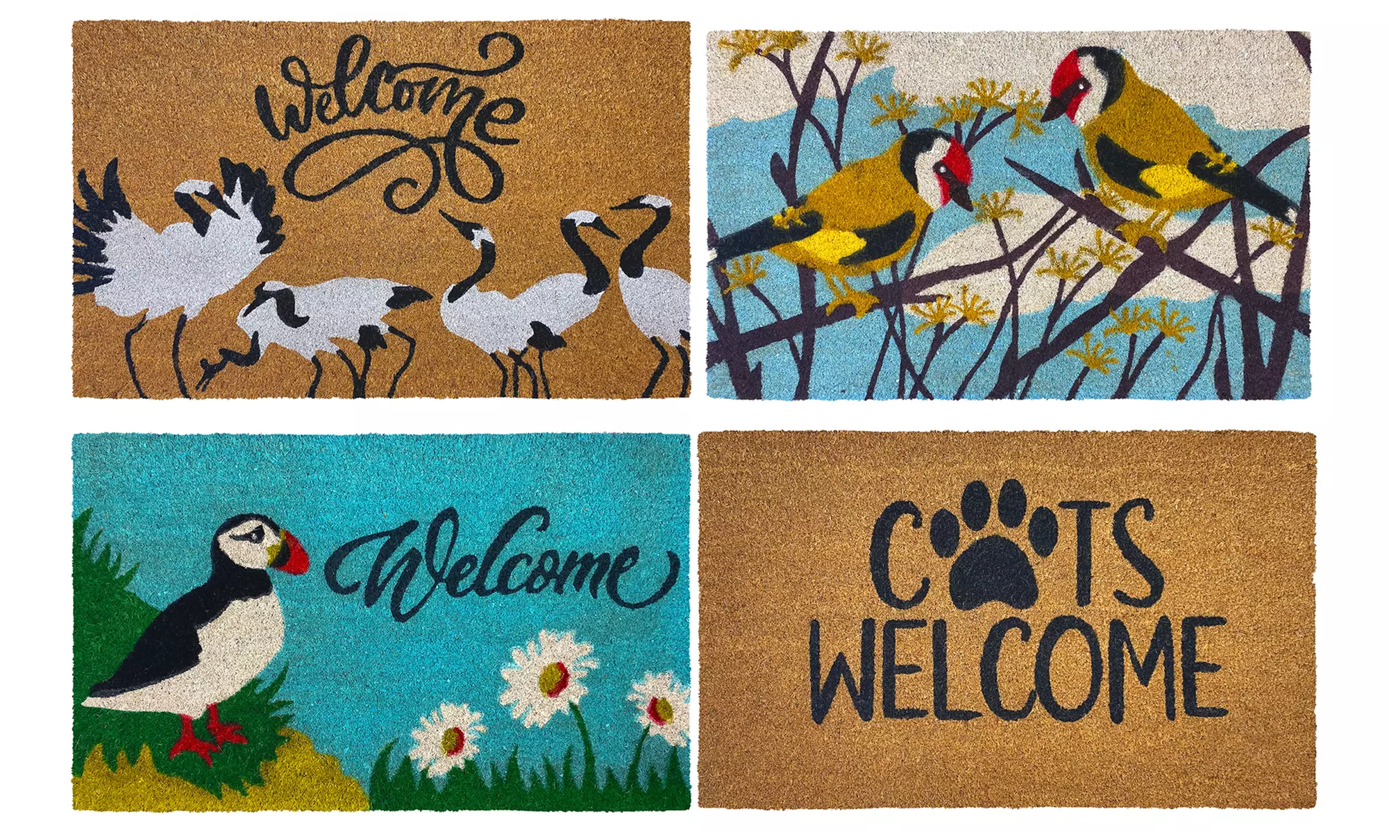 Zerbino in fibra di cocco antiscivolo, disponibile in varie fantasie - Primary Image