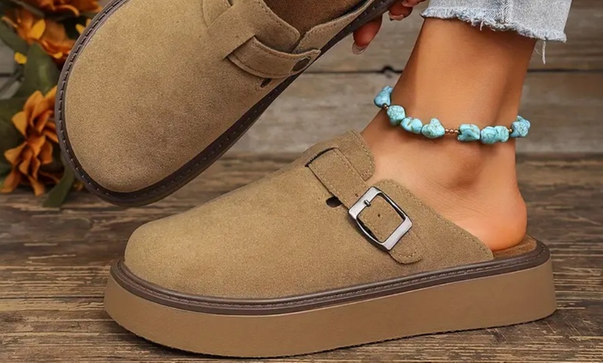Image 10: Stylish Buckled Platform Loafers