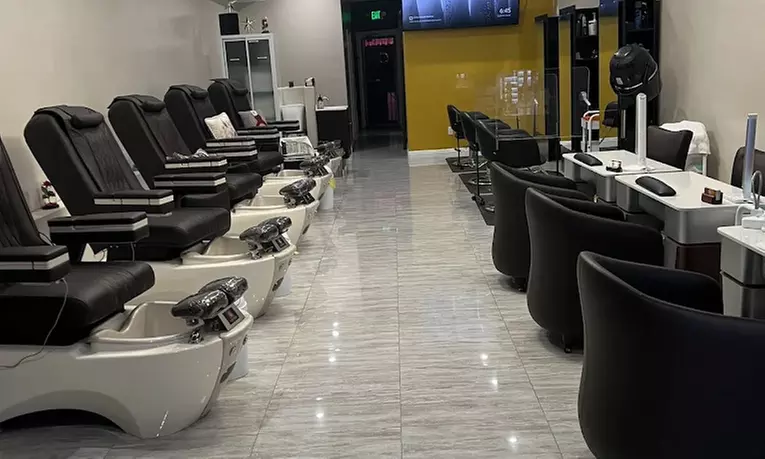Get Gorgeous Nails with Deluxe/Gel-X Mani, and Luxury Pedicure Options