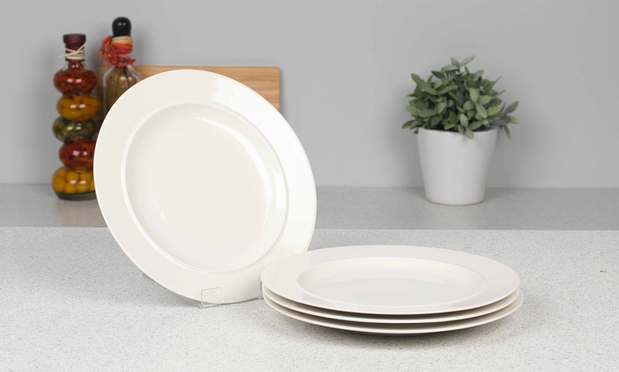 Image 11: Alessi Porcelain Dinner Plates 