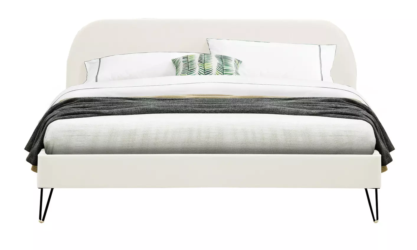 Lit velours "Garbera" 140 x 190 cm ou 160 x 200 cm de Kocoon