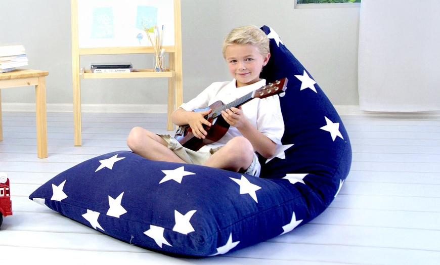 Image 3: Butterfly Craze Stuffed Animal Storage Beanbag Chair 