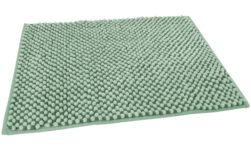 Image 8: Tappeto bagno antiscivolo in ciniglia Dots