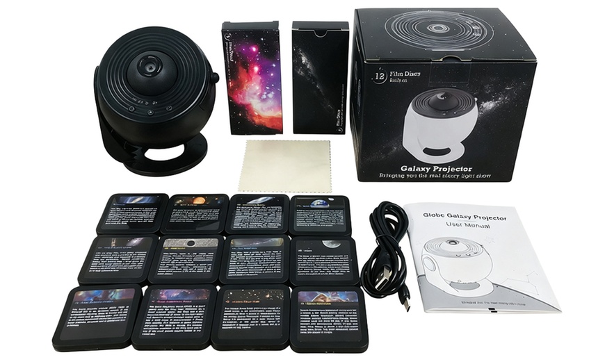 Image 4: Star Projector Galaxy Light with 13 Slides