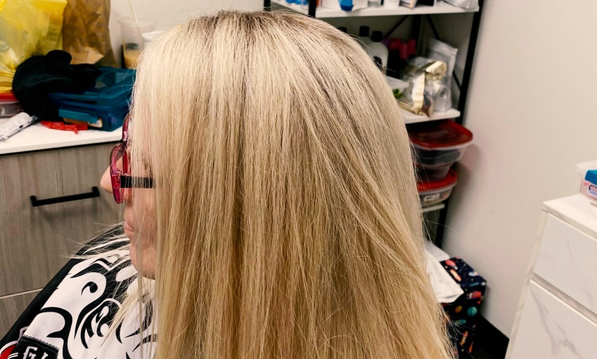Image 2: Women’s Haircut & Color Services with Single Process or Highlights