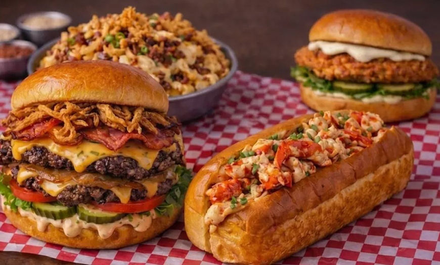 Image 8: Messy, Melty Smash burgers, Lobster Mac & Cheese, & Loaded Fries