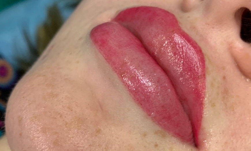 Image 2: One Powder Brow, Lip Blushing OR Eyeliner Session (Top / Bottom)
