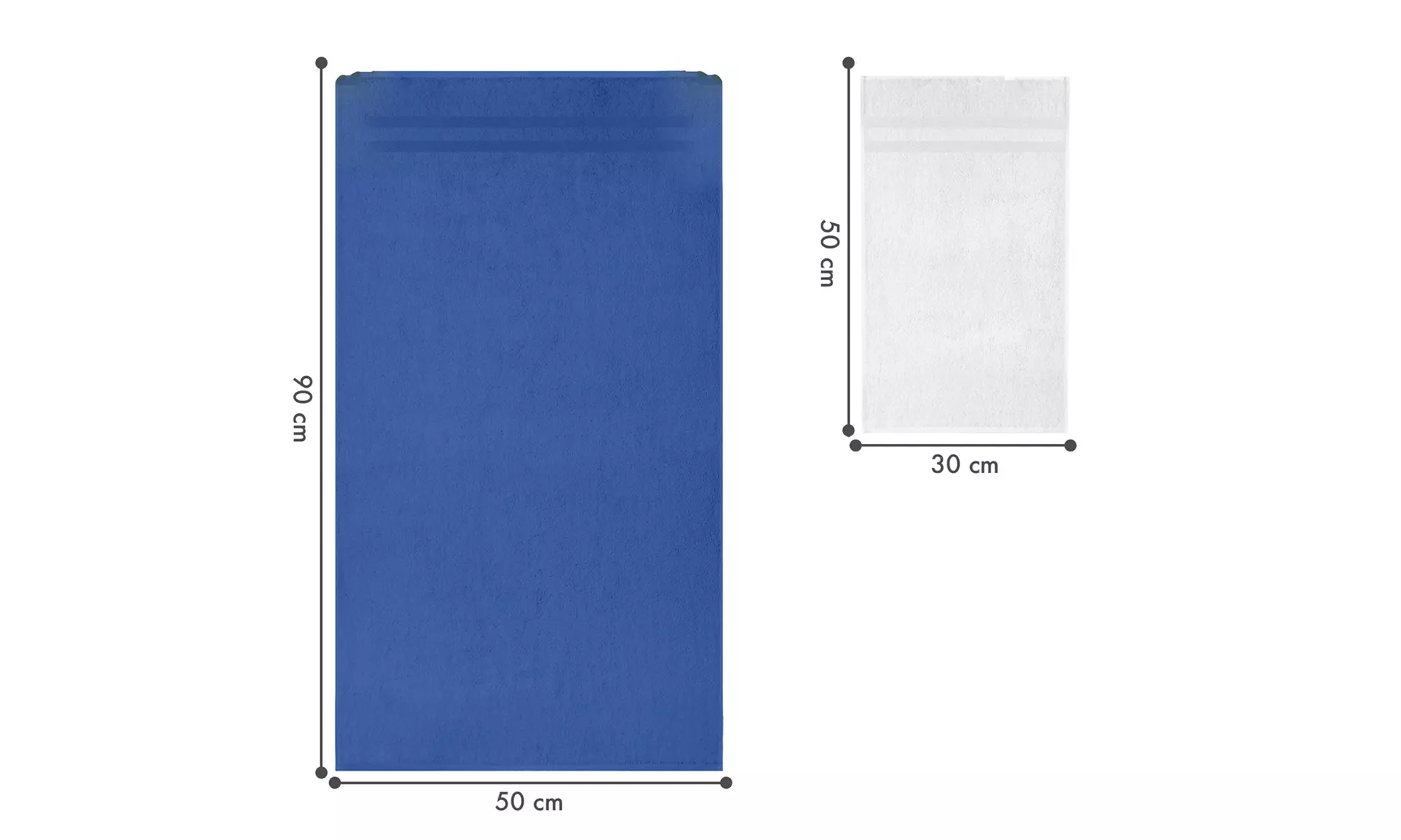 Set van 6 katoenen handdoeken