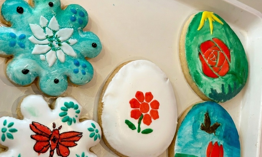 Image 3: Edible Cookie Decorating and Paint and Sip for One, Two, or Ten People