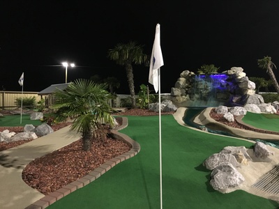 18-Hole Round of Mini Golf for 2 with 2 Sodas and 2-3 Oz cups of Ice Cream - Bananas Mini-Golf & Arcade