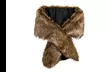 Womens Faux Fur Collar Shawl Faux Fur Scarf Wrap Evening Cape for Winter Coat - Second Medium