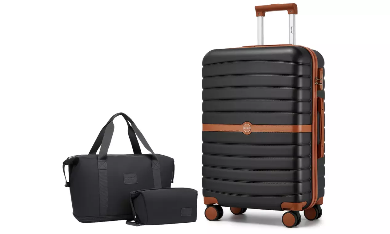 Kono Reisekoffer inkl. Reisetasche und Kulturbeutel