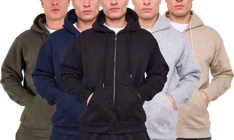 Label Apparel Men's Black 300Gsm Heavy Fleece Hoodie: / 4XL
