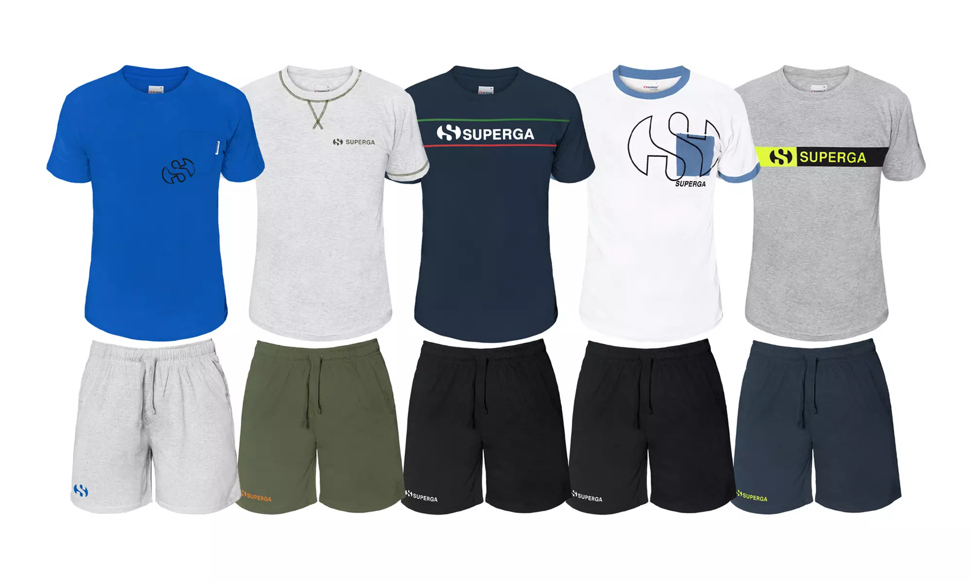 Completo uomo a maniche corte Superga