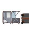 Image 29: KONO Stylish Stripe Design Suitcase with Spinner Wheels