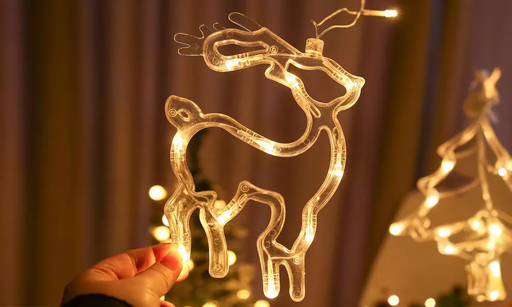 1 o 2 luci di Natale a tenda con led