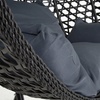 Image 2: Onyx Black Hanging Swing Pod Egg Chair