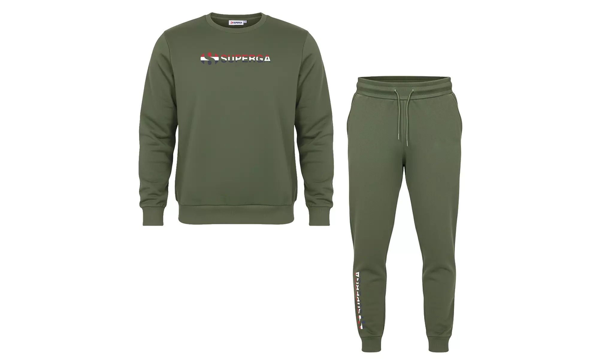 Tuta uomo Superga in cotone felpato