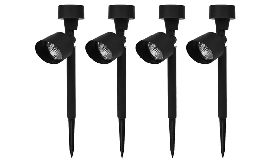 Image 3: Set van 4 of 6 solar spotlight lampen