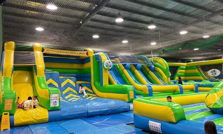 Image 3: Jump into Family Fun: Two-Hour Inflatable World Entry for Upto Four!